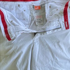 EUC Puma Mens white golf shorts